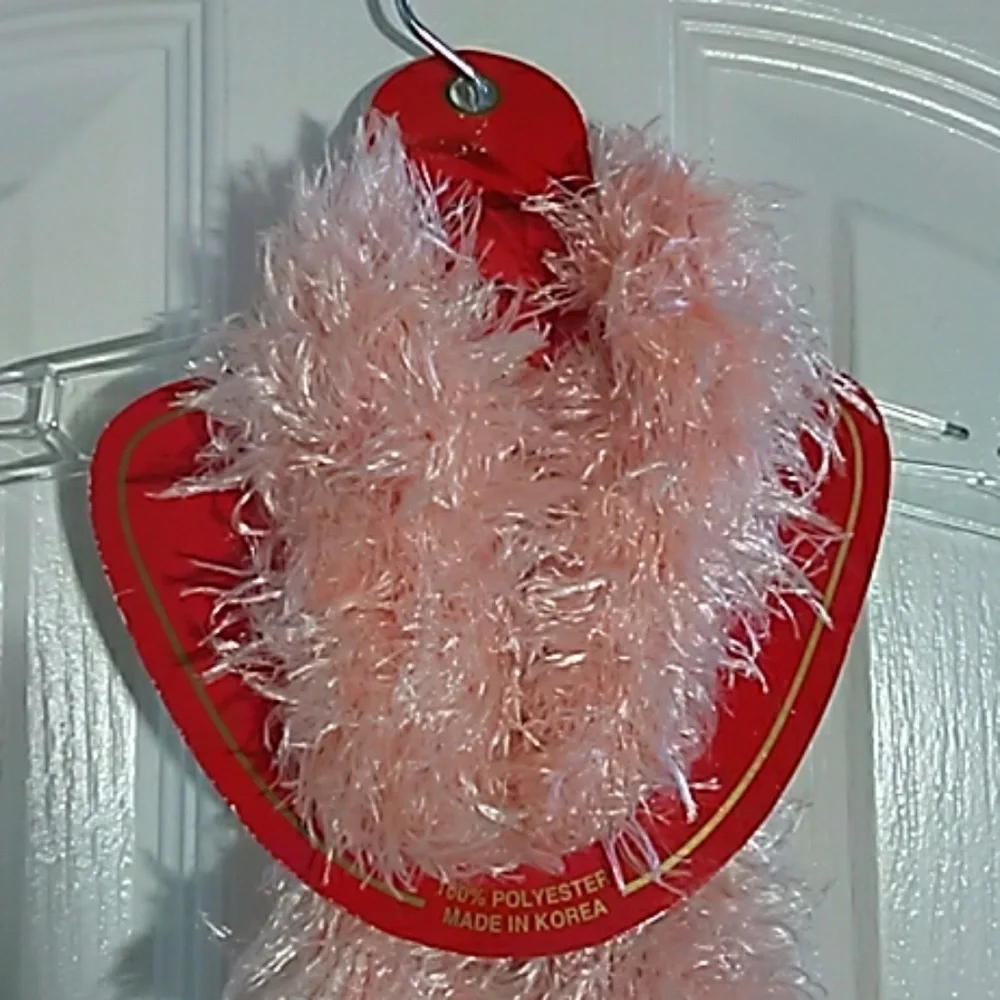 FINAL MARKDOWN Peach Tubular Stretchy Polyester Scarf (OS)